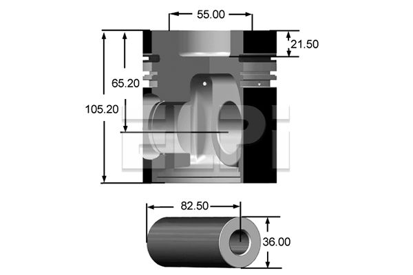 Piston LP181 3011 STD ELPI